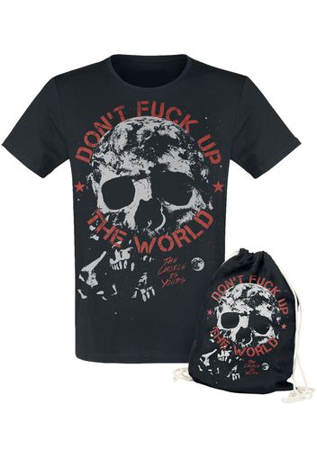 EMP Special Collection - Don't Fuck Up The World - Black T-shirt with Print - T-Shirt - Uomo - nero