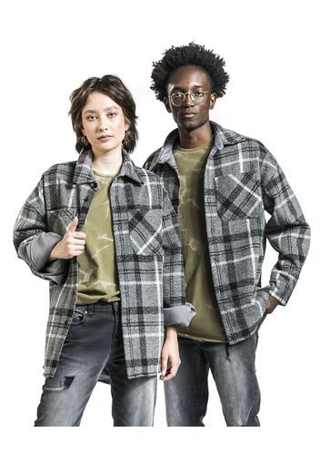 EMP Special Collection - EMP Special Collection X Urban Classics karierte Flanelljacke unisex - Giacca di mezza stagione - Uomo - grigio