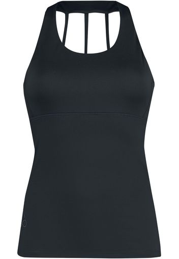 EMP Special Collection - Sport and Yoga - Black Top with Back Detail - Top - Donna - nero