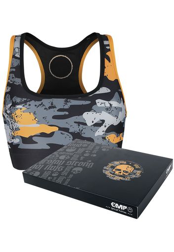 EMP Special Collection - Sports Bra with Camouflage Print - Bustier - Donna - nero