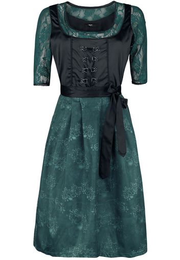 EMP Special Collection - Hedi's Dirndl - Abito media lunghezza - Donna - nero verde