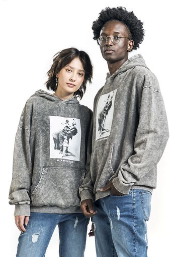 EMP Special Collection - EMP Special Collection X Urban Classics Washed Hoody unisex - Felpa con cappuccio - Uomo - grigio