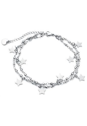 etNox - Stars - Cavigliera - Donna - colore argento