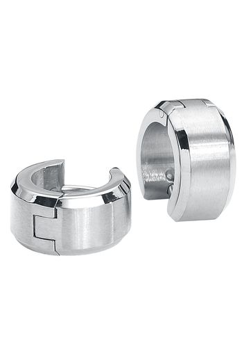 etNox - Stainless Steel Hoops - Orecchino - Unisex - colore argento