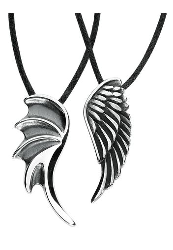 etNox - Angel and Devil - Pendente - Unisex - colore argento