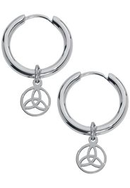 etNox - Triskelion Hoop Earrings - Orecchino - Donna - colore argento