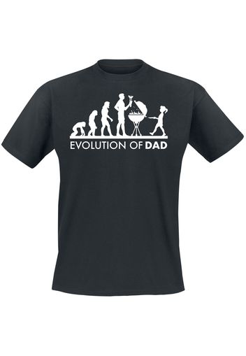 Evolution Of Dad -  - T-Shirt - Uomo - nero