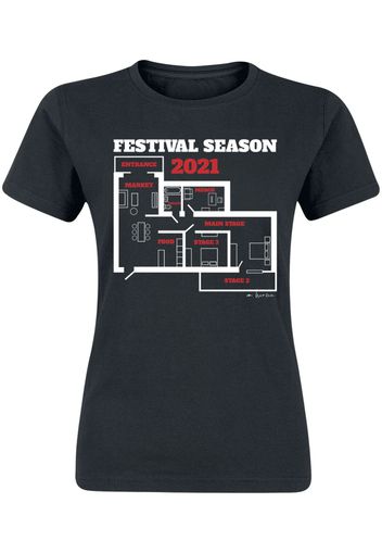 Festival Season 2021 -  - T-Shirt - Donna - nero