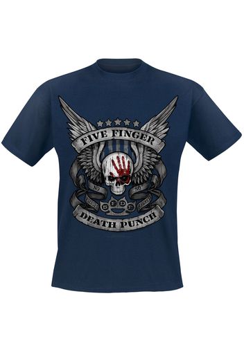 Five Finger Death Punch - No Regrets - T-Shirt - Uomo - blu navy