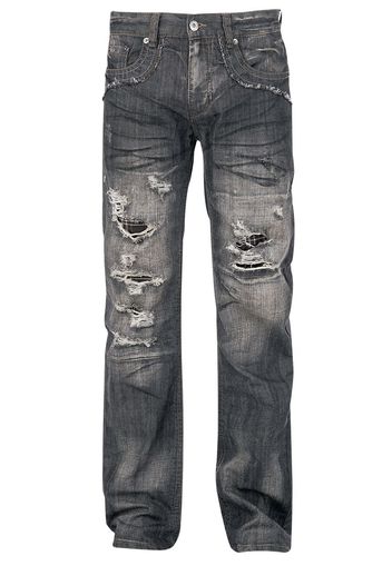 Forplay - Salomon - Jeans - Uomo - nero effetto usurato