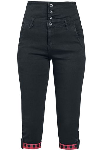 Forplay - 3/4 High Waist Pant - Pantaloni - Donna - nero