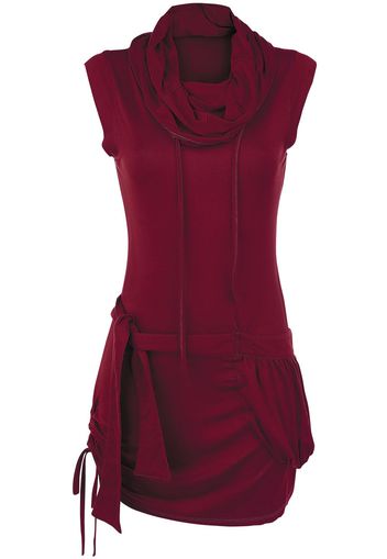 Forplay - High Neck Dress - Miniabito - Donna - bordeaux