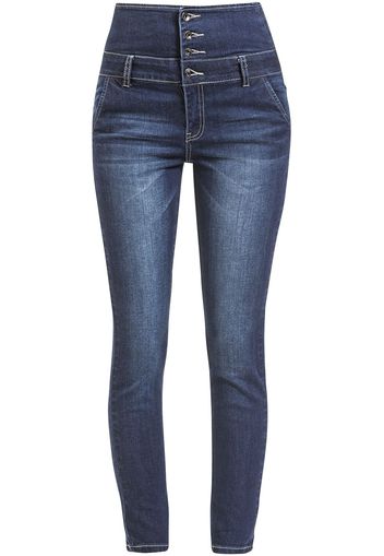 Forplay - High Waist Denim Jeans - Jeans - Donna - blu scuro