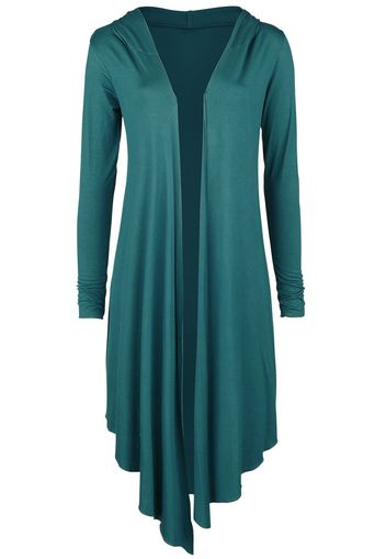 Forplay - Overlay Hood - Cardigan - Donna - verde acqua