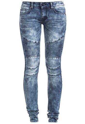 Forplay - Biker Pants - Jeans - Donna - blu