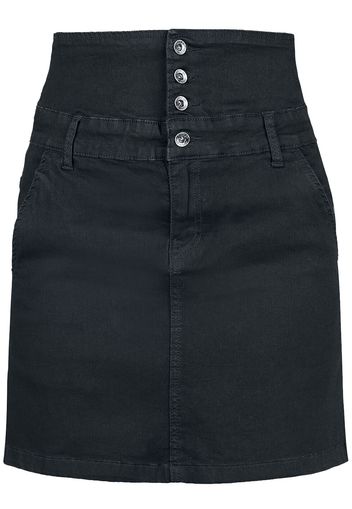 Forplay - High Waist Skirt - Minigonna - Donna - nero