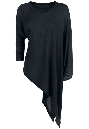 Forplay - Knitted Asymmetric Sweater - Felpa - Donna - nero