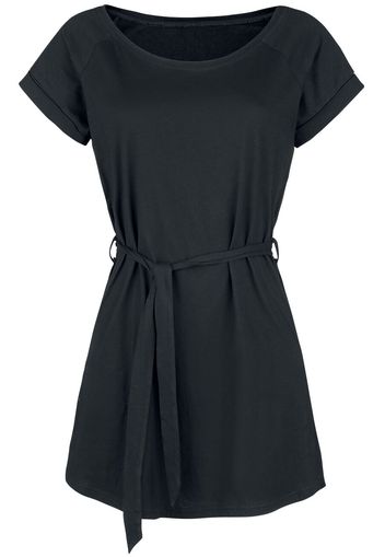 Forplay - Jesery Kleid mit Bindegürtel - Miniabito - Donna - nero