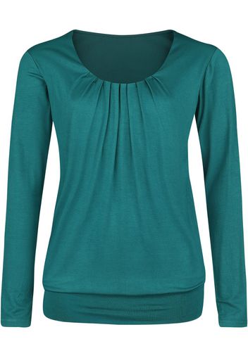 Forplay - Frail Shirt - Maglia a maniche lunghe - Donna - verde acqua