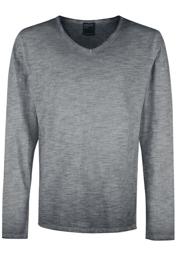 Forplay - Dan - Maglia Maniche Lunghe - Uomo - grigio