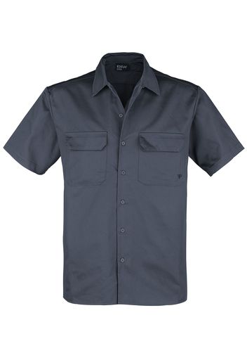 Forplay - Aiden - Camicia Maniche Corte - Uomo - grigio