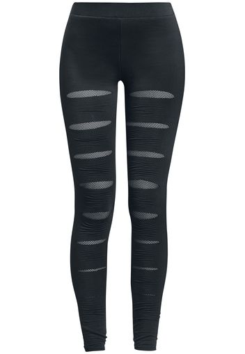 Forplay - Mesh Underlayer Leggings - Leggings - Donna - nero