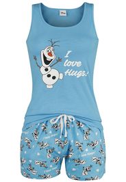 Frozen - Olaf - I Love Hugs - Pigiama - Donna - multicolore