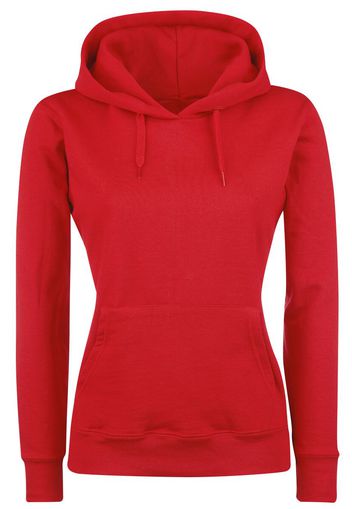 Fruit Of The Loom - Lady-Fit - Felpa con cappuccio - Donna - rosso