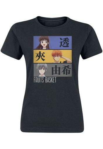 Fruits Basket - The Soma Family - T-Shirt - Donna - nero