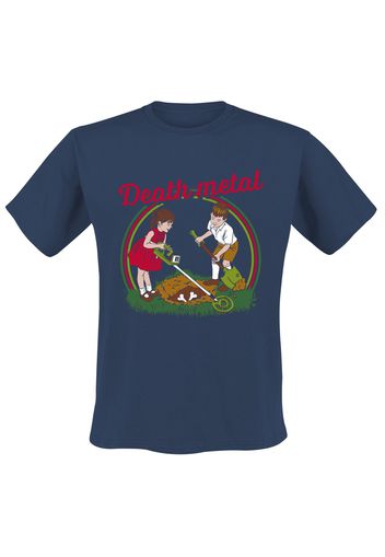 Fun Shirt - Slogans - Death Metal - T-Shirt - Uomo - blu navy