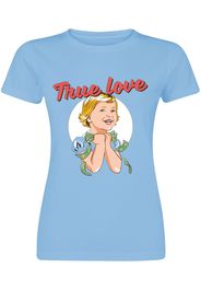 Fun Shirt - Slogans - True Love - T-Shirt - Donna - turchese