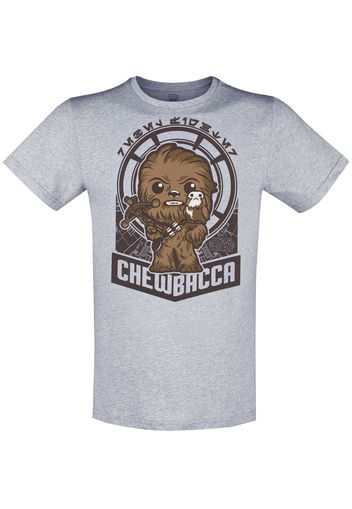 Funko - Star Wars - Chewie Millennium Falcon - T-Shirt - Unisex - grigio chiaro screziato