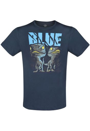 Funko - Jurassic Park - Blue The Raptor - T-Shirt - Unisex - blu