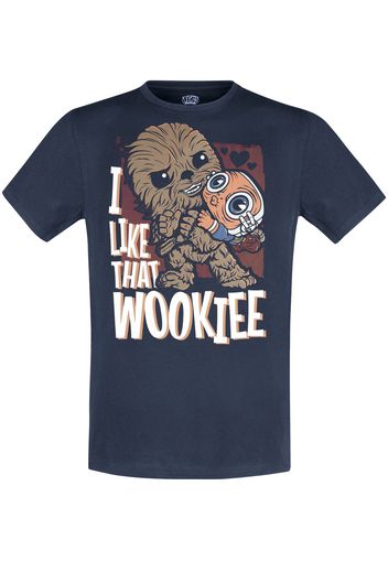 Funko - Star Wars - Like That Wookie - T-Shirt - Unisex - blu