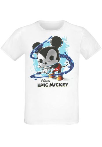 Funko - Epic - Mickey Splatter - T-Shirt - Unisex - bianco