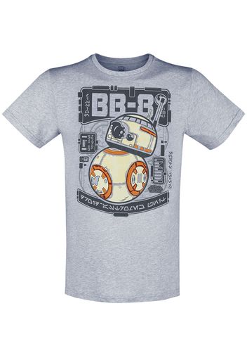 Funko - Star Wars - BB-8 Energy Levels - T-Shirt - Unisex - grigio chiaro screziato