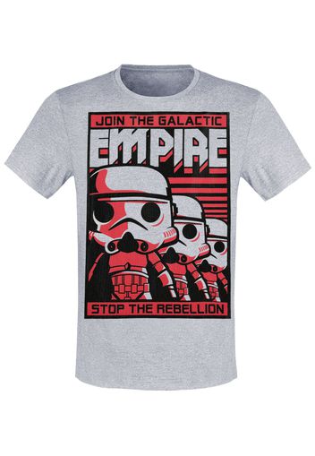 Funko - Star Wars - Stormtrooper Empire - T-Shirt - Unisex - grigio chiaro screziato