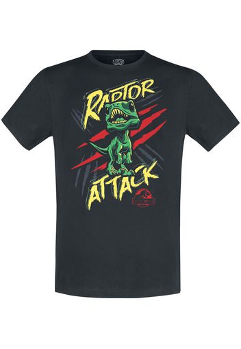 Funko - Jurassic World - Raptor Attack - T-Shirt - Unisex - nero