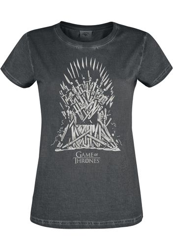 Game Of Thrones - Iron Throne - T-Shirt - Donna - nero