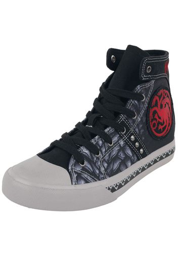 Game Of Thrones - Targaryen - Fire And Blood - Sneakers alte - Unisex - nero