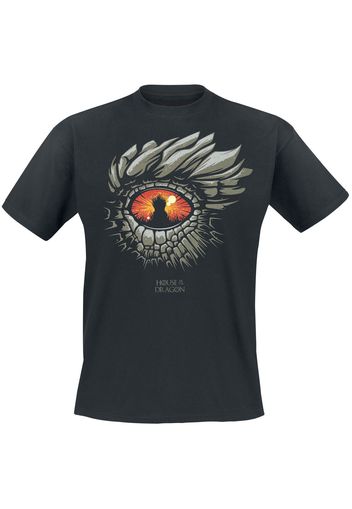 Game Of Thrones - House Of The Dragon - Eye Of The Dragon - T-Shirt - Uomo - nero