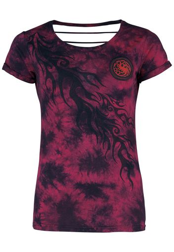 Game Of Thrones - House of the Dragon - T-Shirt - Donna - rosso scuro