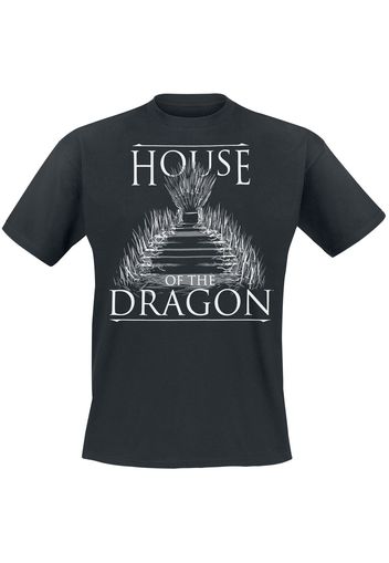 Game Of Thrones - House Of The Dragon - To The Throne - T-Shirt - Uomo - nero