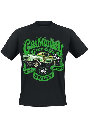 Gas Monkey Garage - Classic car - T-Shirt - Uomo - nero