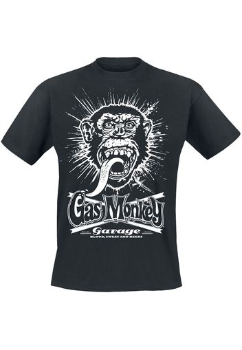 Gas Monkey Garage - Monkey explosion - T-Shirt - Uomo - nero