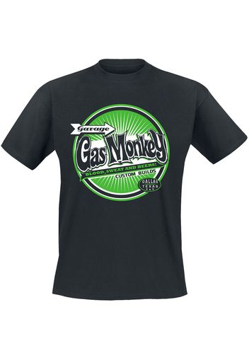 Gas Monkey Garage - Green bottle top - T-Shirt - Uomo - nero