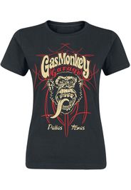 Gas Monkey Garage - Dallas Texas - T-Shirt - Donna - nero