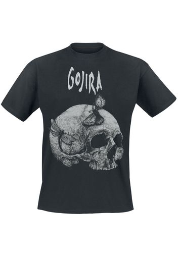 Gojira - Moth Skull - T-Shirt - Uomo - nero