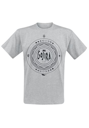 Gojira - Moon Phases - T-Shirt - Uomo - grigio sport