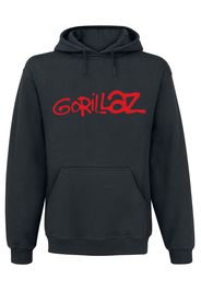 Gorillaz - Logo - Felpa con cappuccio - Uomo - nero